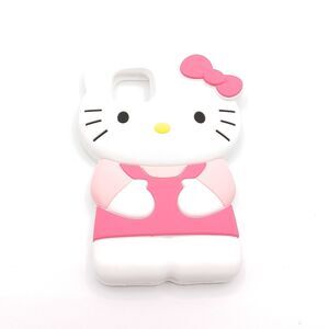 Hello Kitty Phone Case For iPhone 11 Pink White 3D Soft Silicone Sanrio New
